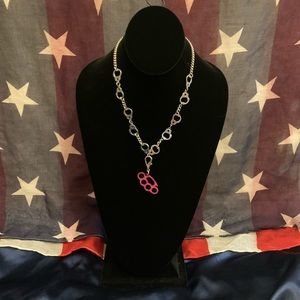 Silver Handcuff Chain Necklace